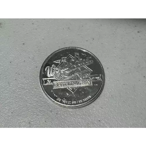 1 oz .999 Fine Silver Round Oakland Athletics A's Baseball Champions 1989 Limited Edition Battle of the Bay World Series (2)