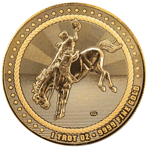 1 oz Cowboy - Buffalo Privy Gold Round (3)