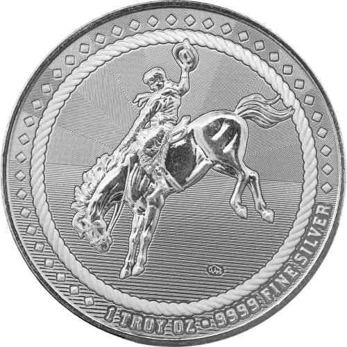 1 oz Cowboy - Buffalo Privy Silver Round (3)