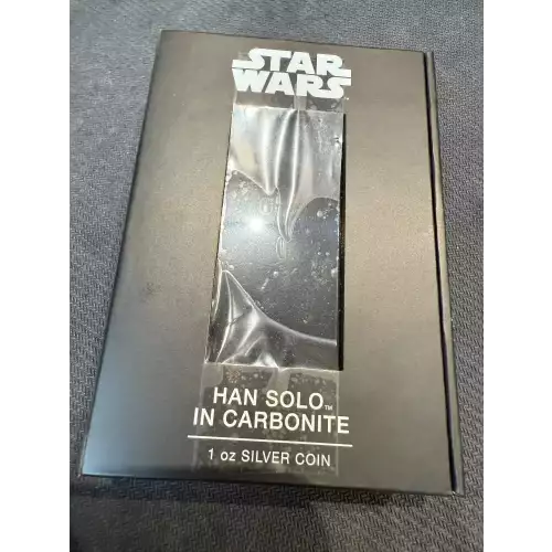1 oz Pure Silver Coin - Han Solo™ in Carbonite – Mintage: 5,000 (2022) (2)