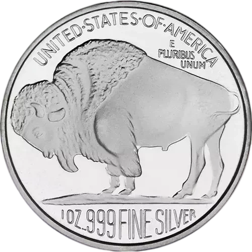 1 oz Silver Buffalo Round Type 1 (In capsule) (3)