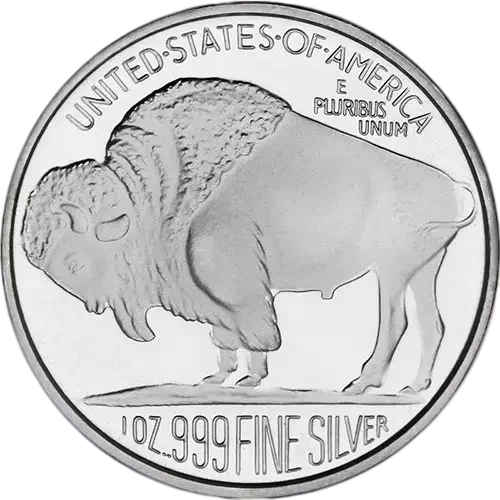 1 oz Silver Buffalo Round Type 1 (In capsule) (3)