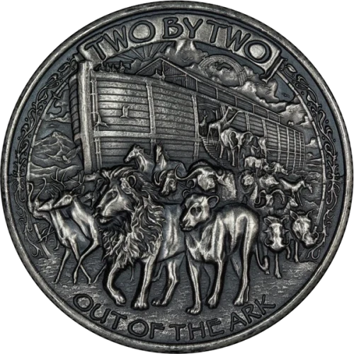 1 oz Silver Round - Noahs Ark (Antique) (2)