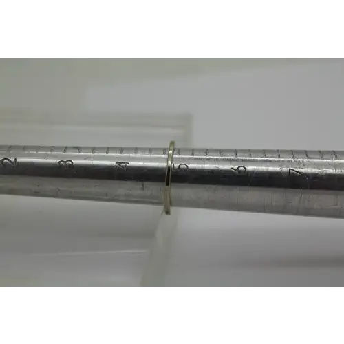 10k W.G. .14ctw DIAMOND ANNIVERSARY BAND ring size 4.75 # (4)