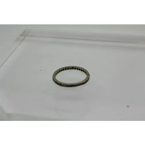 10k W.G .40ctw DIAMOND ETERNITY BAND ring size 6.25 # (3)