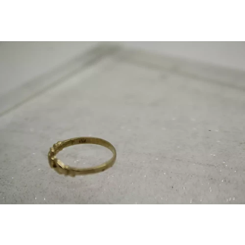 10k Yellow Gold CLADDAGH ring size 4.25