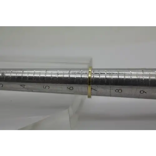 10k Y.G. Heart Cut CZ MOM BYPASS ring size 7 # (4)