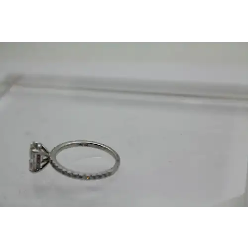 14k W.G. 1.5ct OVAL DIAMOND, 2.00cttw HIDDEN HALO ring size 7