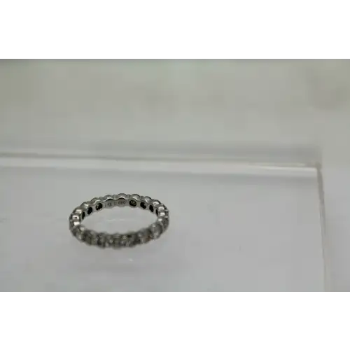 14k W.G. 1.68ctw DIAMOND ETERNITY BAND ring size 4.75 #