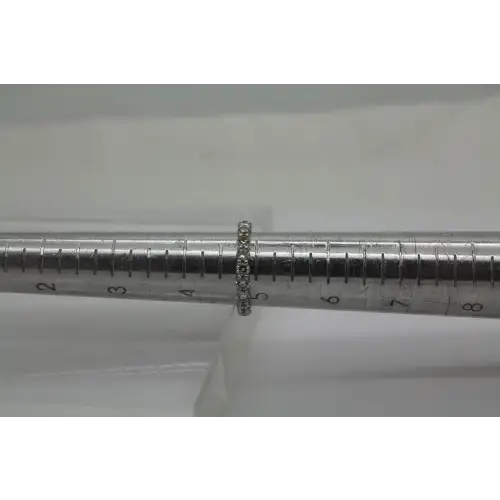 14k W.G. 1.68ctw DIAMOND ETERNITY BAND ring size 4.75 #