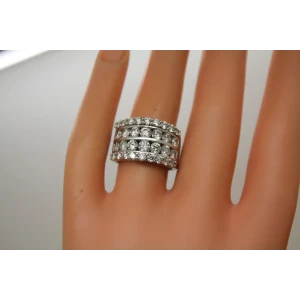 14k W.G. 2.25cttw DIAMOND ANNIVERSARY BAND ring size 6.5