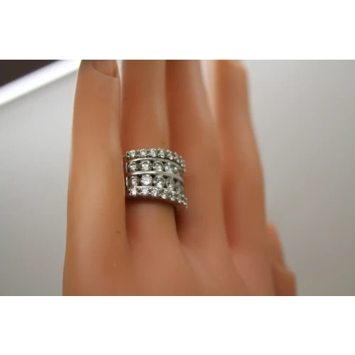 14k W.G. 2.25cttw DIAMOND ANNIVERSARY BAND ring size 6.5
