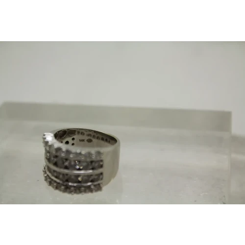 14k W.G. 2.25cttw DIAMOND ANNIVERSARY BAND ring size 6.5