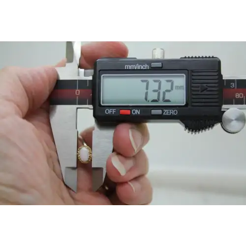 14k Y.B. Oval Cut OPAL ROPE DESIGN STUD earrings