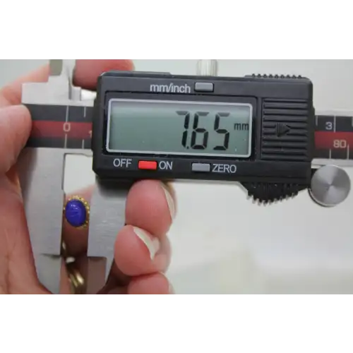 14k Y.G. Oval Cut ROYAL BLUE SCARAB STUD earrings