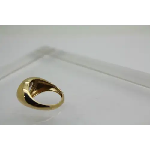 14k Y.G. Pear Cut 2.0ct MOISSANITE DESIGNER ring size 3.5 #