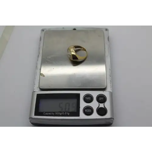 14k Y.G. Pear Cut 2.0ct MOISSANITE DESIGNER ring size 3.5 #