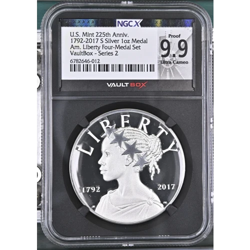 1792-2017 S AM. LIBERTY FOUR-MEDAL SE U.S. MINT 225TH ANNIV. ULTRA CAMEO (2)