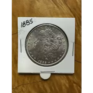 1885 P US 90% Silver Morgan $1 Dollar Coin (2)