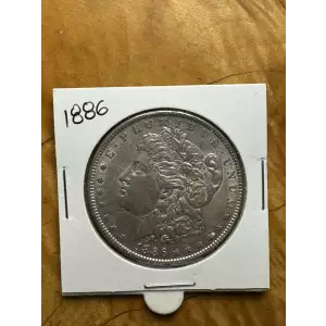 1886 P US 90% Morgan Silver $1 Dollar Coin (2)