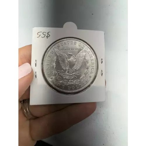 1887 P US Morgan 90% Silver $1 Dollar Coin (2)