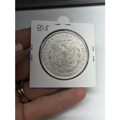 1891 P US Morgan 90% Silver $1 Dollar Coin (2)
