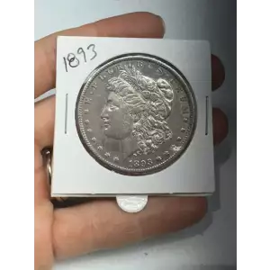 1893 P US Morgan 90% Silver $1 Dollar Coin (2)
