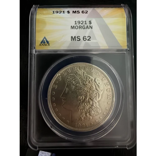1921 Morgan Silver Dollar ANACS MS-62 (2)