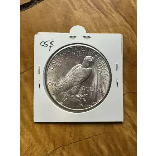 1925 P US 90% Silver Peace Dollar Coin (2)