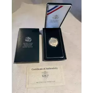1990 Eisenhower Centennial Commemorative 90% Silver $1 Dollar Box COA (3)
