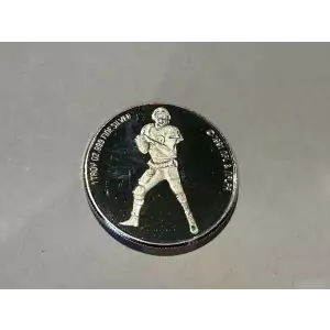 1991 NFL 1 oz .999 Fine Silver Round #12 Buffalo Bills Football Jim Kelly Limited Edition