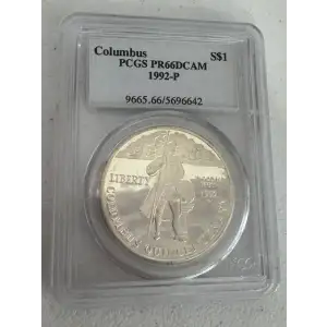1992-P $1 Columbus, DCAM