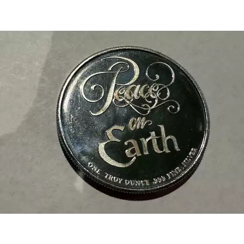 1993 Peace on Earth 1 oz .999 Fine Silver Round Merry Christmas Carolers (2)