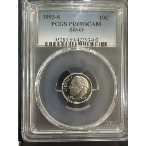 1993-S 10C Silver, DCAM