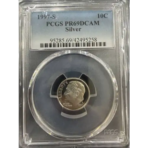 1997-S 10C Silver, DCAM