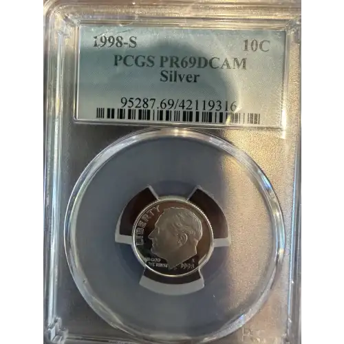 1998-S 10C Silver, DCAM