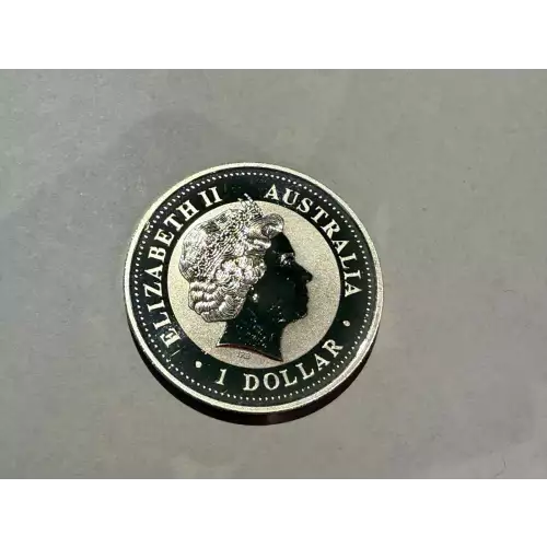 1999 Australia 1 oz .999 Fine Silver $1 Dollar Coin Kookaburra with Chick