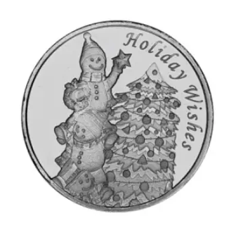 1oz 2024 Christmas Silver Round [DUPLICATE for #1878] (2)