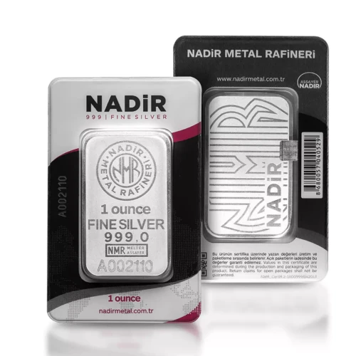 1oz NADIR Carded Silver Bar
