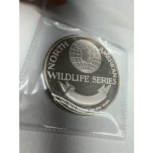 2 oz North American Wildlife Series 999 Pheasant Fine Silver Round (2)
