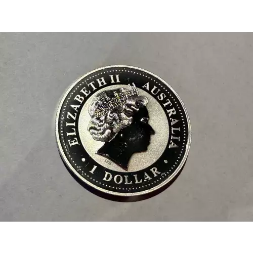 2001 Australia 1 oz .999 Fine Silver $1 Dollar Coin Snake with Eggs (2)