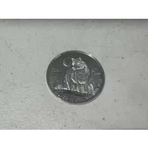 2006 1/2 oz .9999 Fine Silver Canadian Timber Wolf $1 Dollar Coin