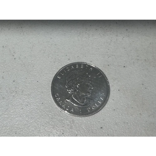 2006 1/2 oz .9999 Fine Silver Canadian Timber Wolf $1 Dollar Coin (2)