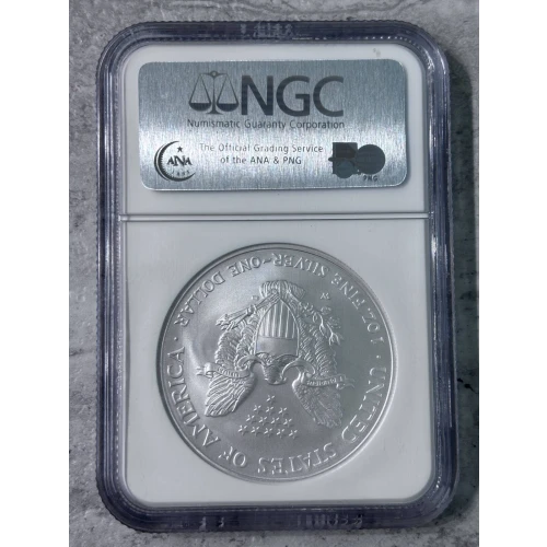 2007 W BURNISHED SILVER EAGLE EARLY RELEASES (2)