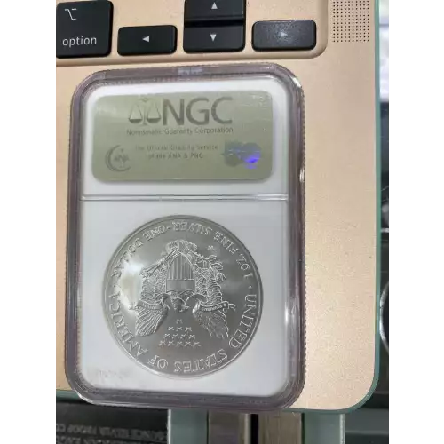 2008 W BURNISHED SILVER EAGLE REVERSE OF 2007 (2)