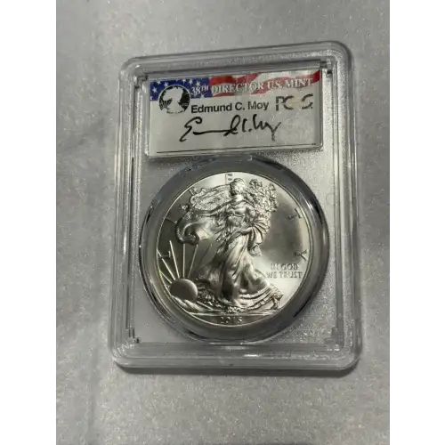 2015 $1 Silver Eagle First Strike Moy Signature (2)