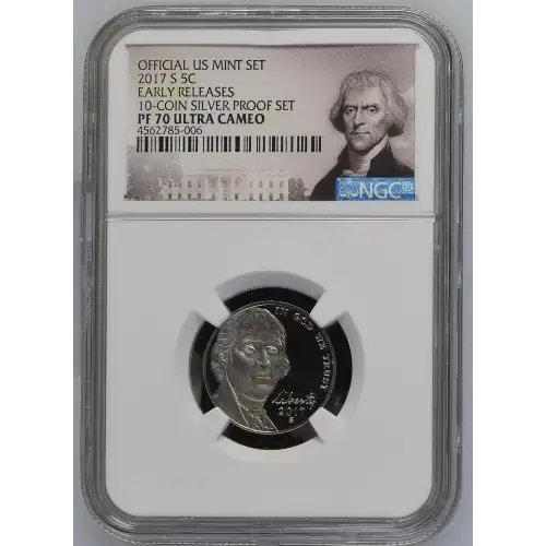 2017 EARLY RELEASES 10-COIN SILVER PROOF SET OFFICIAL US MINT SET ULTRA CAMEO (2)