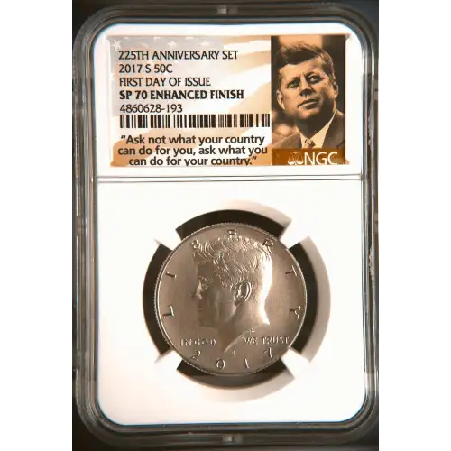 2017 FIRST DAY OF ISSUE 225TH ANNIVERSARY SET ENHANCED FINISH (2)