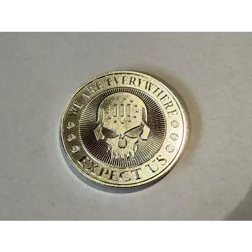 2017 Intaglio 1 oz .999 Fine Silver Round Deuce Four Skull We Are Everywhere Expect Us (2)