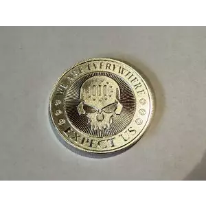 2017 Intaglio 1 oz .999 Fine Silver Round Deuce Four Skull We Are Everywhere Expect Us (2)